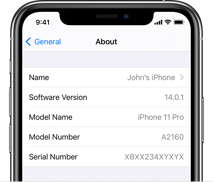Apple iPhone - how to find the iOS number on iPhone