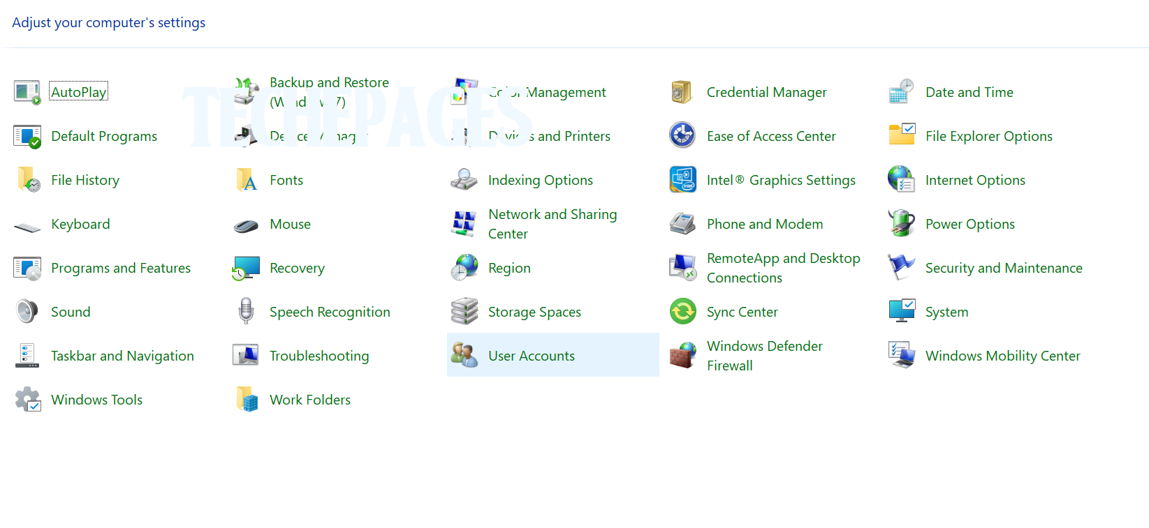 Windows 11 control panel