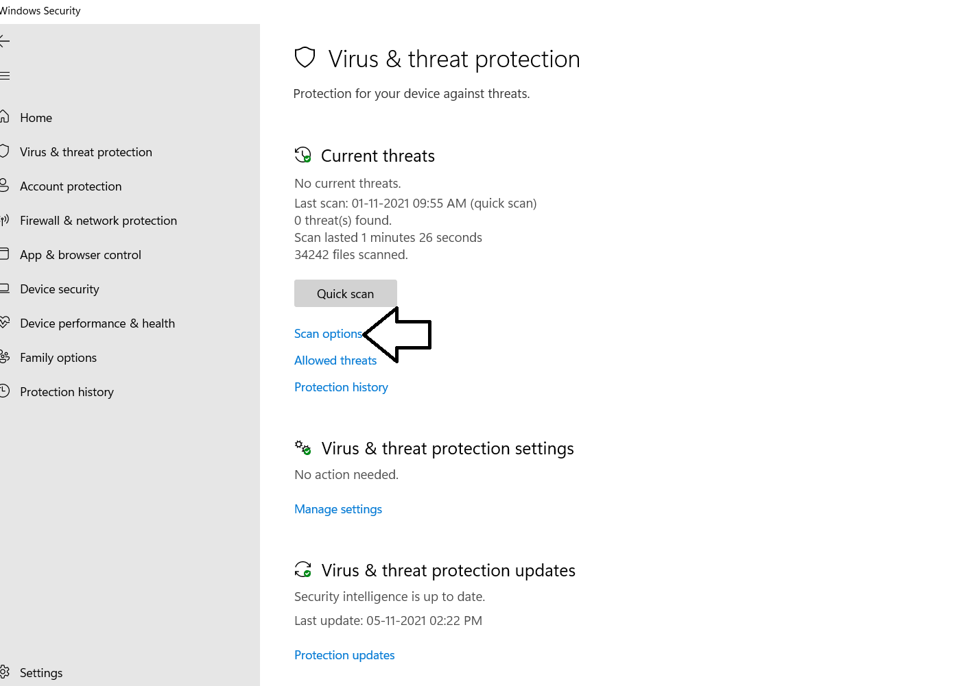 Microsoft's Antivirus on Windows 11