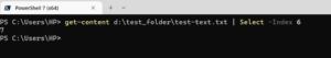 Read text file content using Powershell